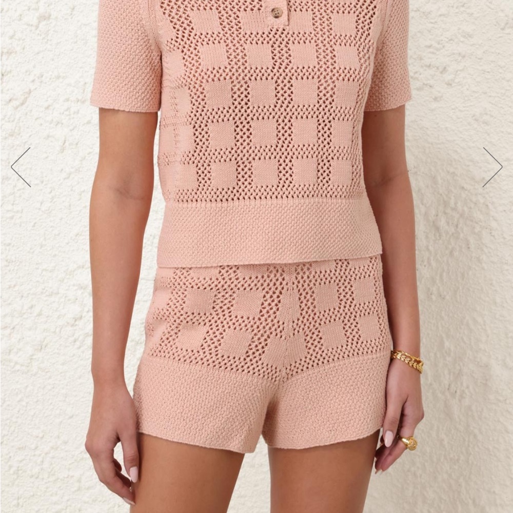ZIMMERMANN WAVERLY POLO TOP in DUSTY PINK - AU 0/ US 2-4 - NWT - Picture 4 of 6